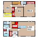 ファミリエ津之江Aの間取図