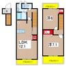 ラフレシール 2LDKの間取り