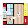 コージコート 1Kの間取り