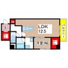 アクトタレイア茨木駅前 1LDKの間取り