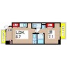 アンシャンテ総持寺 1LDKの間取り