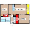 ユアメゾン高槻 2LDKの間取り