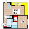 D-Residence 1LDKの間取り