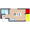 アーサ壱番館 1Rの間取り