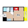 プライムコート 1Kの間取り