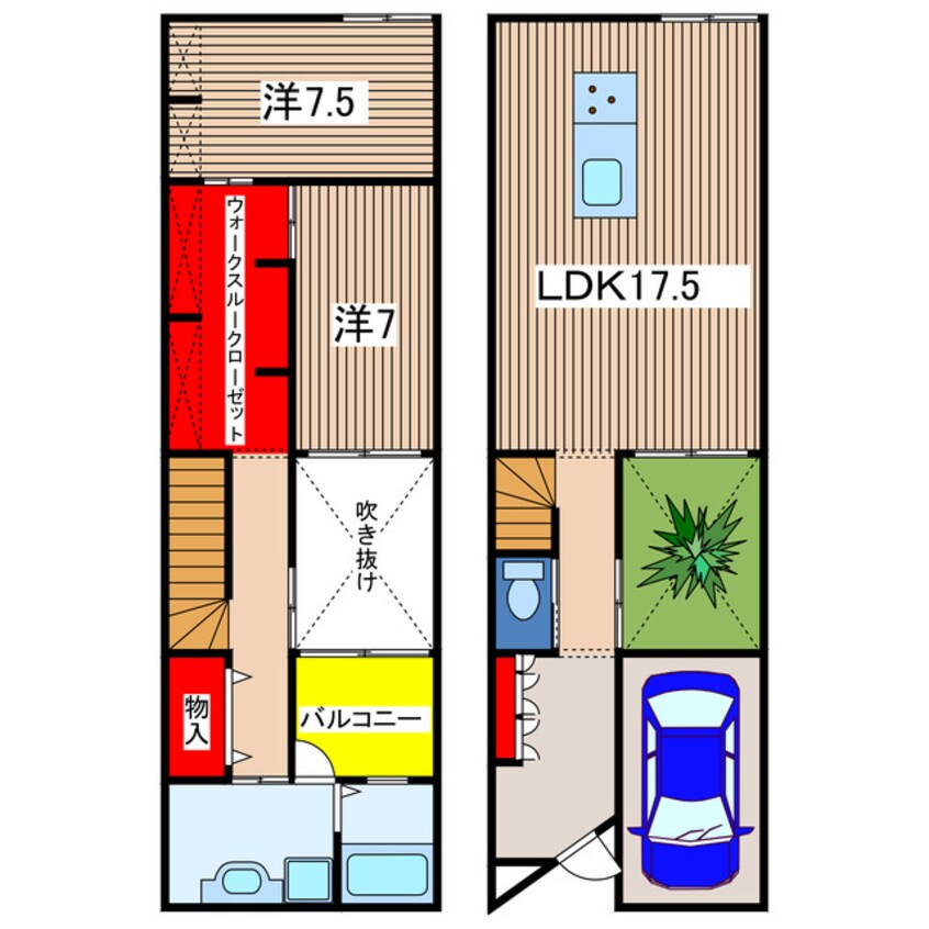 間取図 Court House 名神町