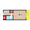 コーポ大栄 1Kの間取り