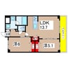グランコート高槻 2LDKの間取り