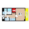 AZURE京口 1Kの間取り