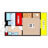 レオパレスアクト 1Kの間取り