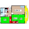 ハイム富田　北棟　210号室 3LDKの間取り