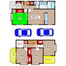 富田丘一戸建貸家 4LDKの間取り