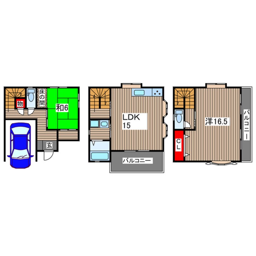 間取図 レリーザヴィラ八幡