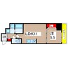 グランコート北園 1LDKの間取り