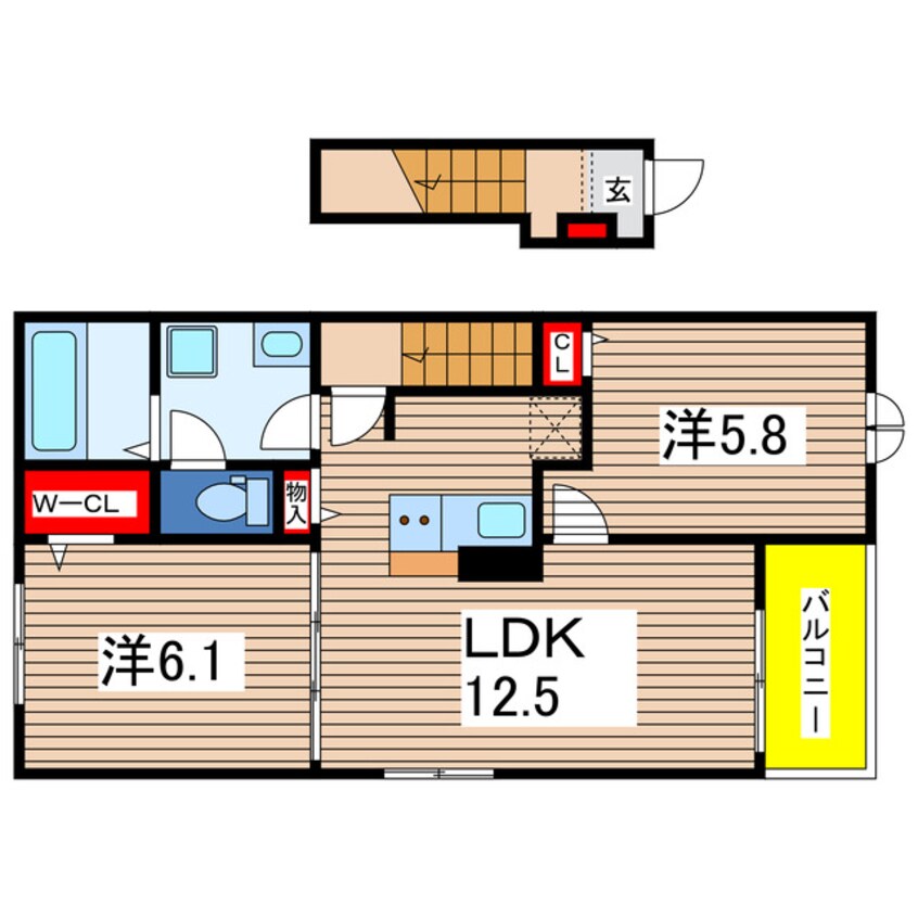 間取図 リバーサイドWH