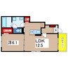 リバーサイドWH 2LDKの間取り