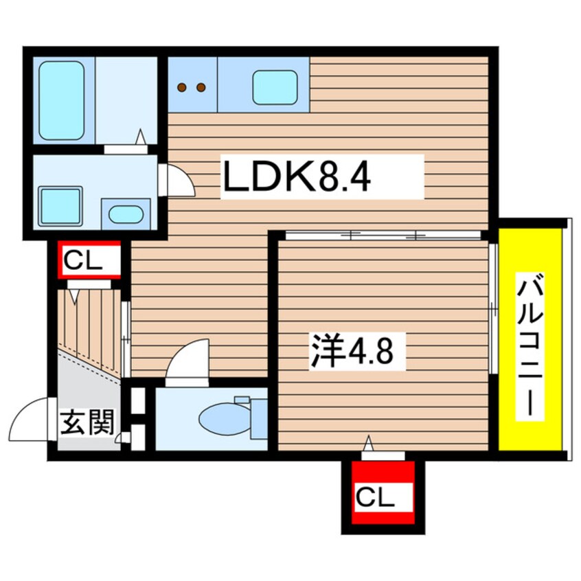 間取図 仮称古曽部町新築アパート