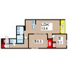 カーメスト　プレイス 2LDKの間取り