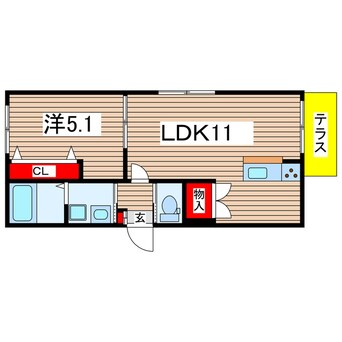 間取図 コスタペルラ・N