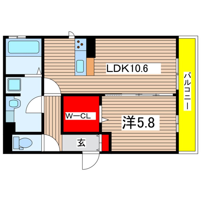 間取図 Station side court