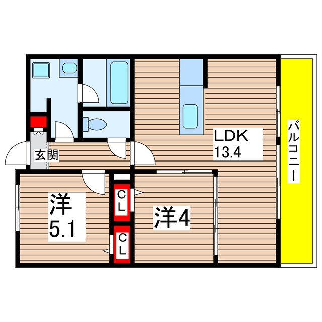 間取り図 Le Vert高槻