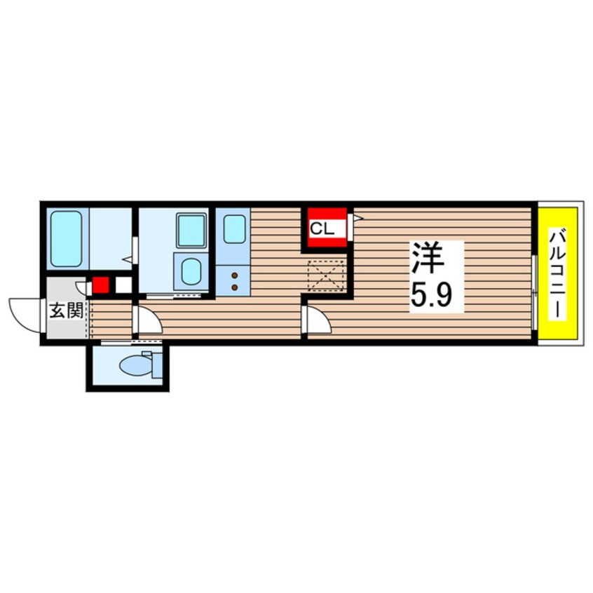 間取図 仮称新築赤大路町アパート