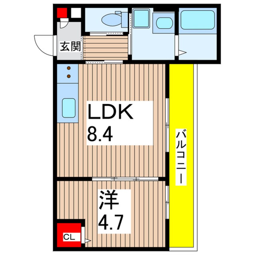 間取図 仮称新築赤大路町アパート