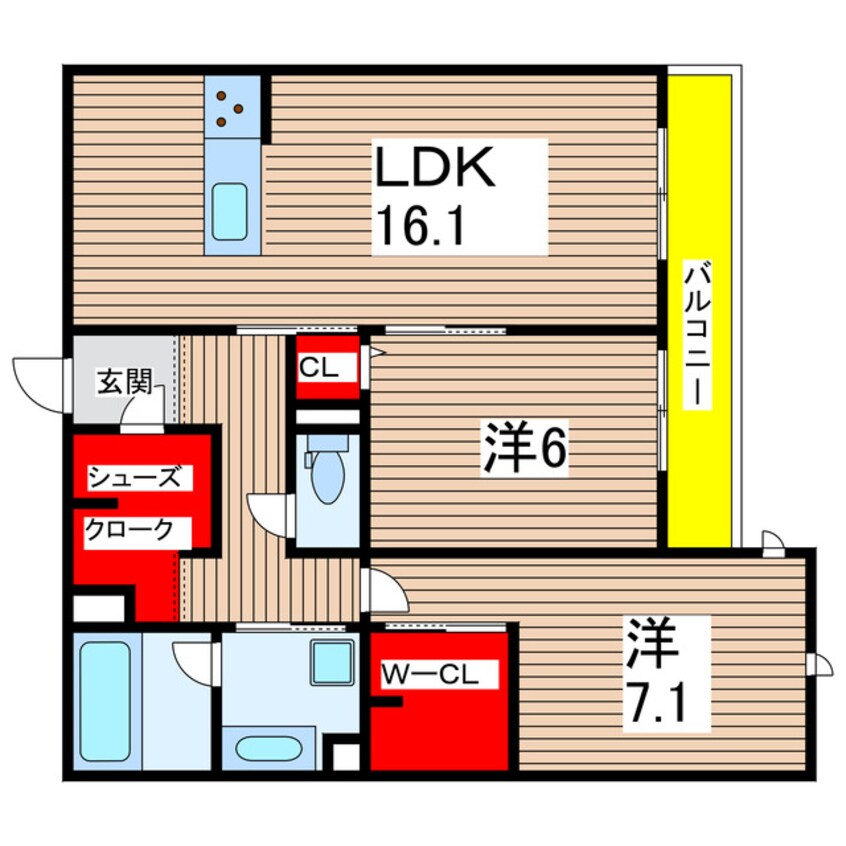 間取図 ロンジェヴィータ