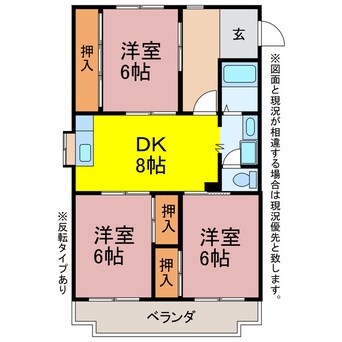 間取図 エステート岩瀬A.B