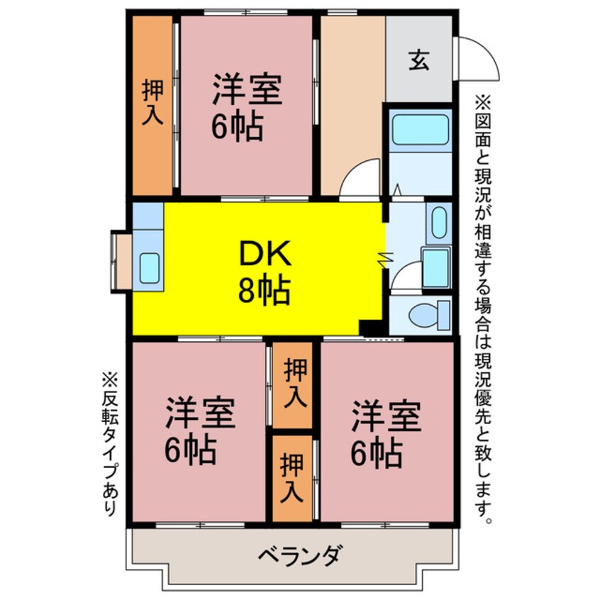 間取図 エステート岩瀬A.B