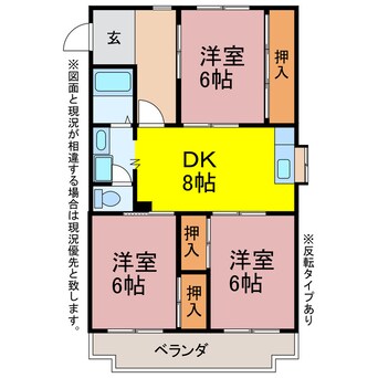 間取図 エステート岩瀬A.B