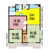 ハイツ坂上 3DKの間取り