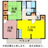 セジュール向山 2LDKの間取り