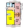 ロイヤルハイツ壱番館 2LDKの間取り