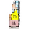 ガーデンコートＯＺ 1DKの間取り