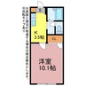 コアロード佐藤 1Kの間取り