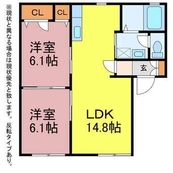 間取図 シンシア向山