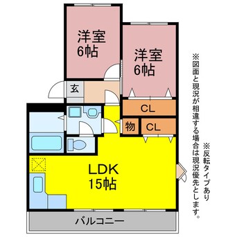 間取図 ベルハイムB棟