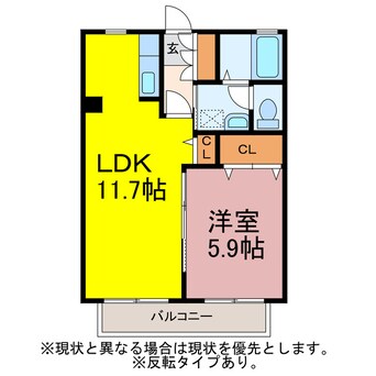 間取図 プレミアス向山