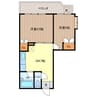 ハイツシティー西北 2DKの間取り