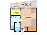 ウィステリア 1Kの間取り