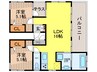 ｼｮｰﾘｾＭ西原 2LDKの間取り