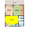 オアシスいとかずの間取図