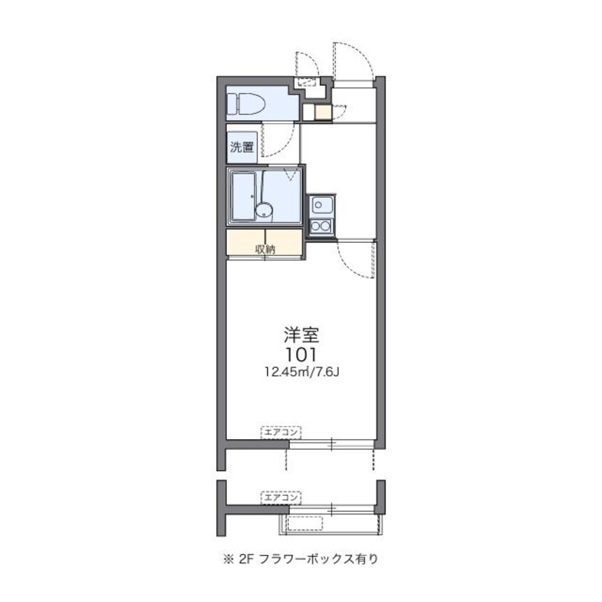 間取図 レオパレスＮＡＫＡＭＵＲＡ