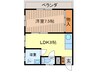 ロマン 1LDKの間取り