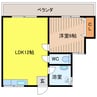 武信マンション 1LDKの間取り