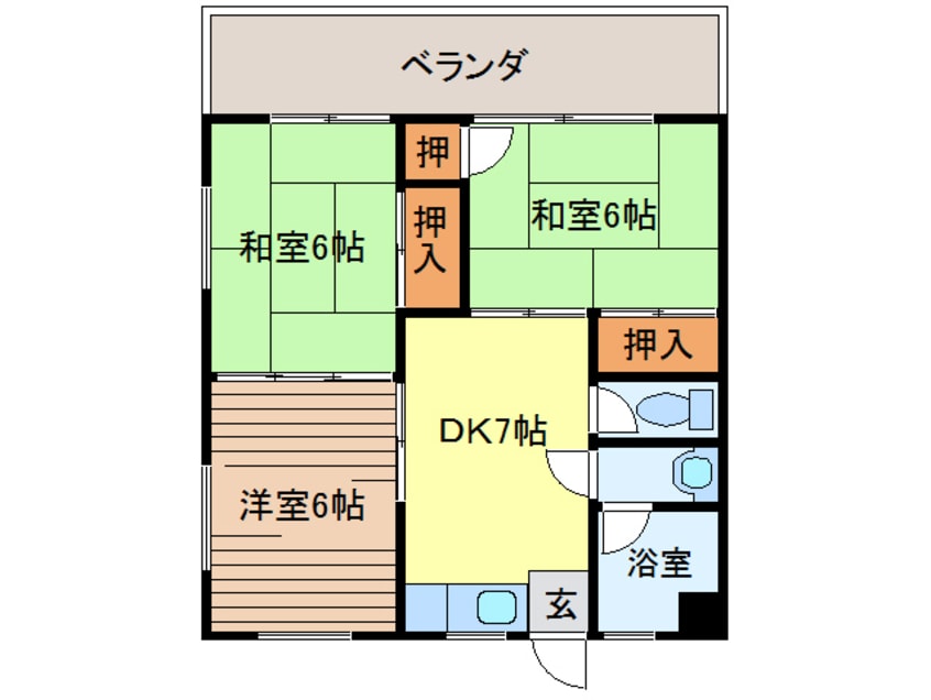 間取図 コーポ城