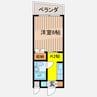 トーマス真栄原Ⅱ 1Kの間取り