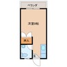 イバック沖縄国際大前第一マンション 1Rの間取り