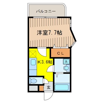 間取図 Yｓ　EXIA（ワイズ　エクシア）